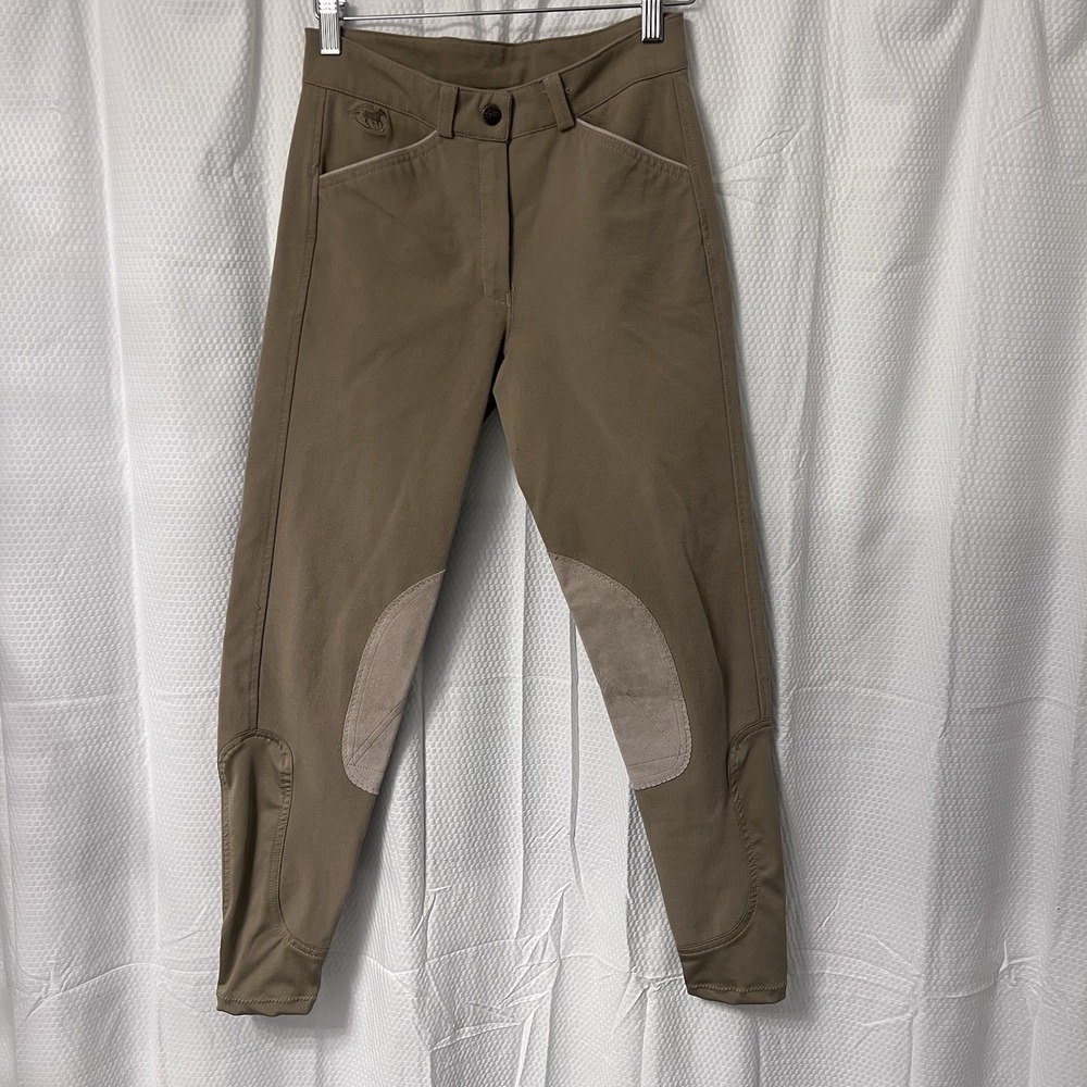 Piper by SmartPak Breeches‎ Women's 24R Beige 26x25 Equestrian Riding Pants EC